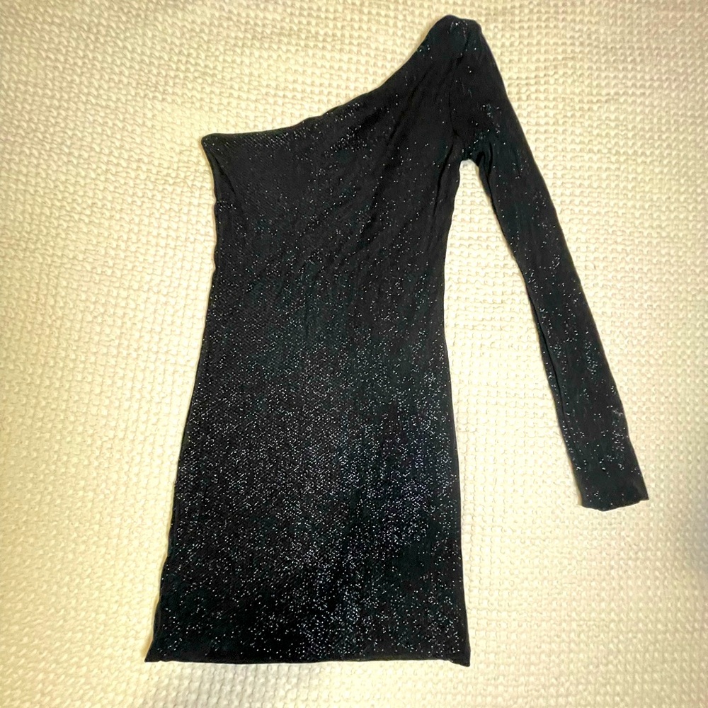 Guess by Marciano Sequin One Shoulder Cocktail Dress